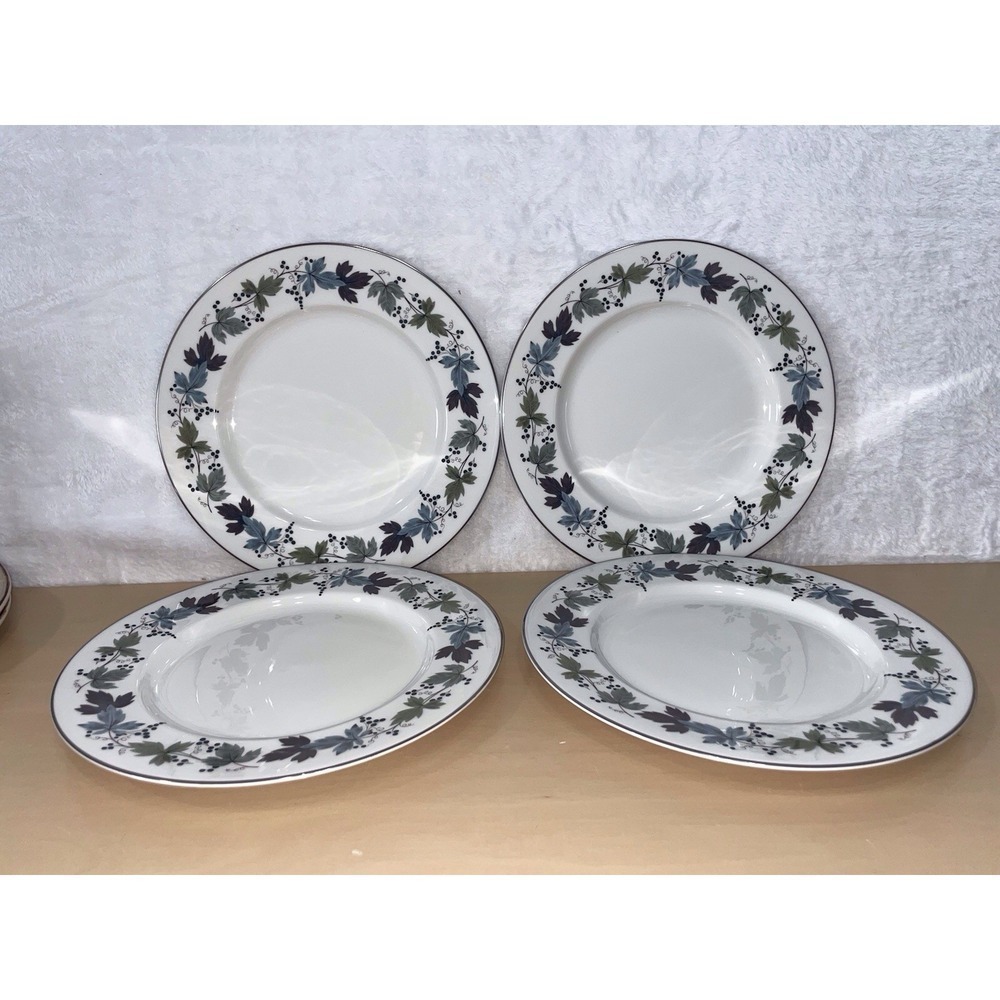 Royal Doulton Burgundy TC1001 Dinner Plates Set of 4 – England